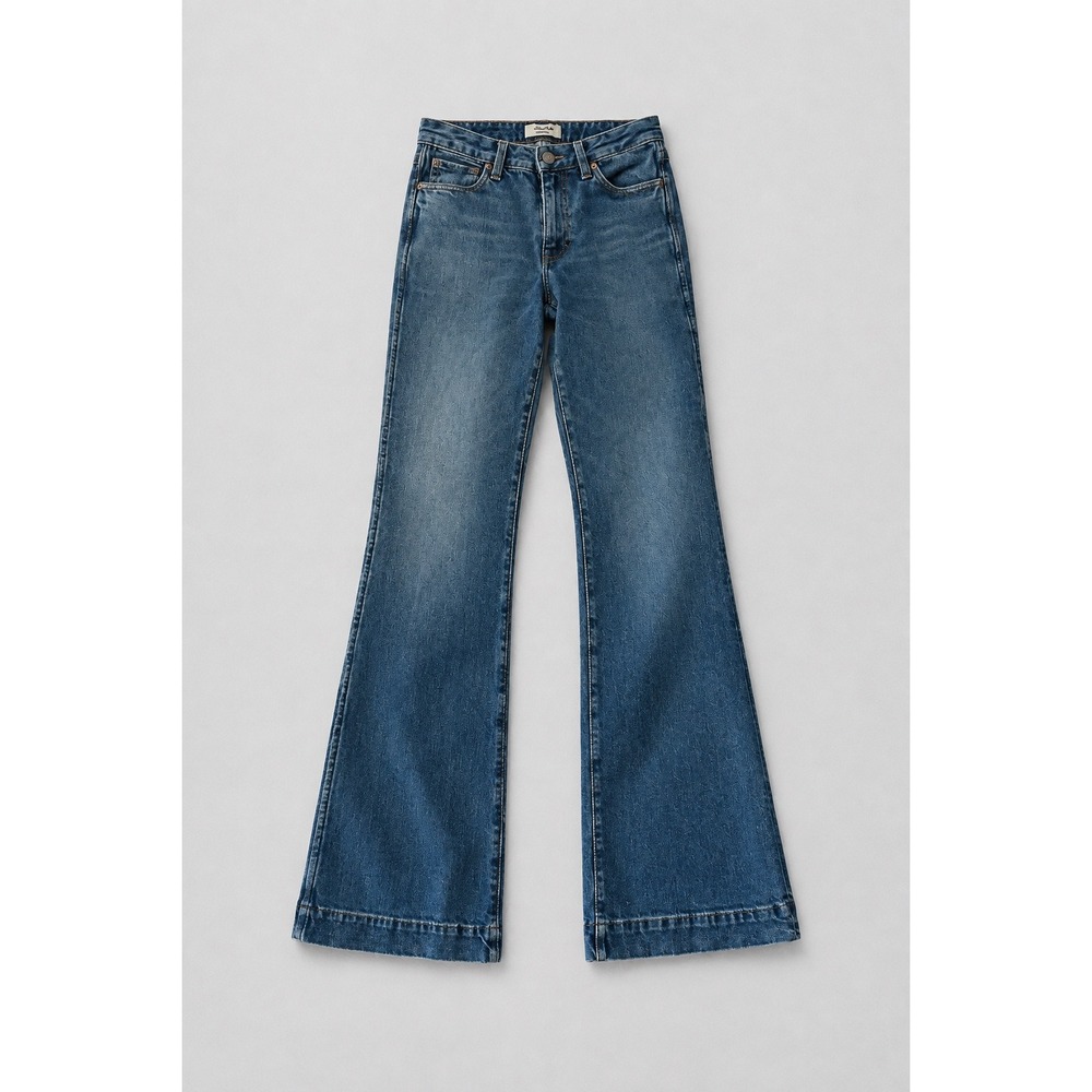 Wrangler Retro Flare Jeans 29 Medium Wash Blue Good